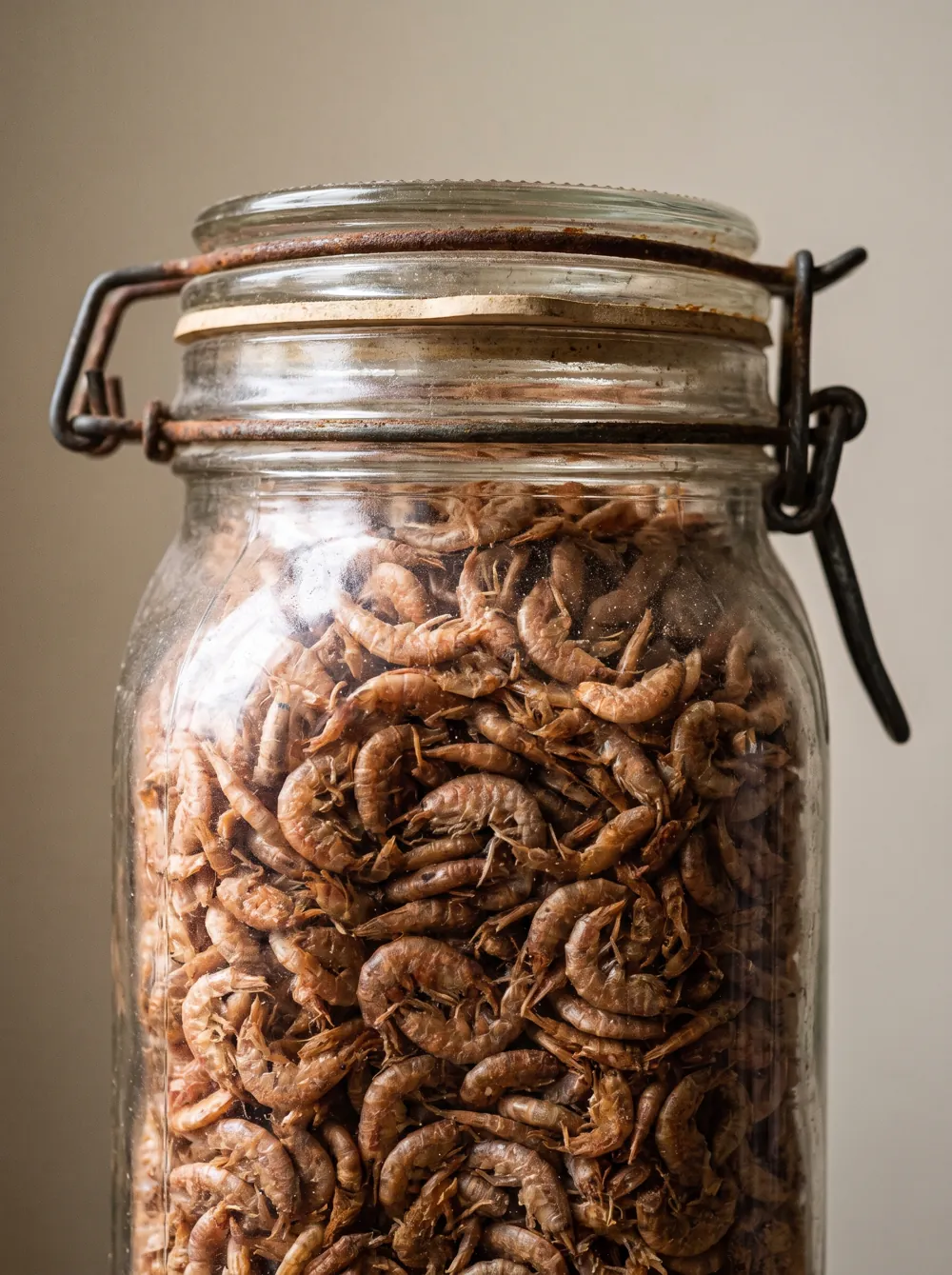 conserver crevettes séchées